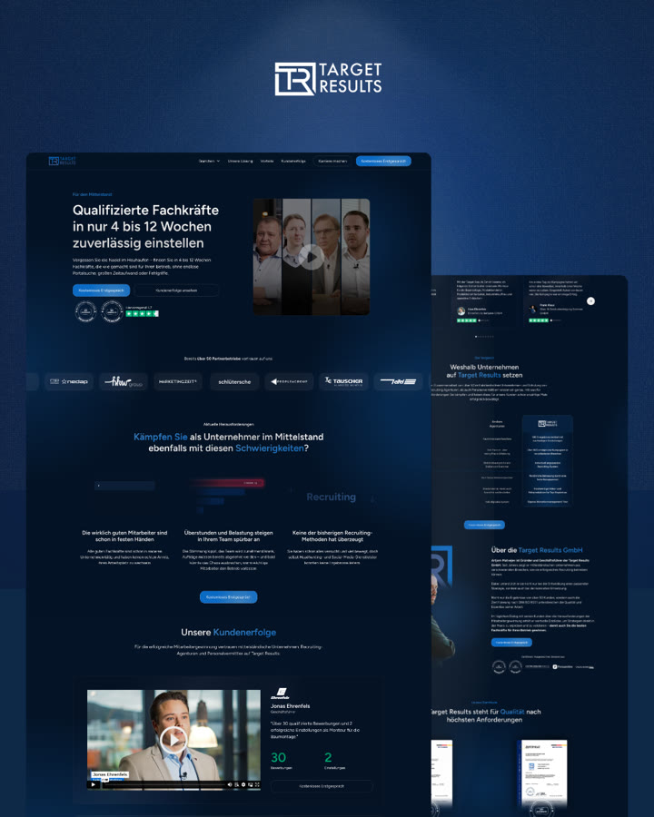 Target Results, Website