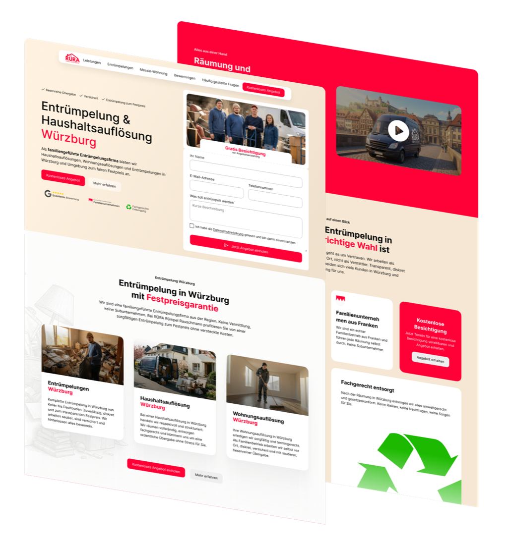 RÜRA Rümpel Rauschmann, Website